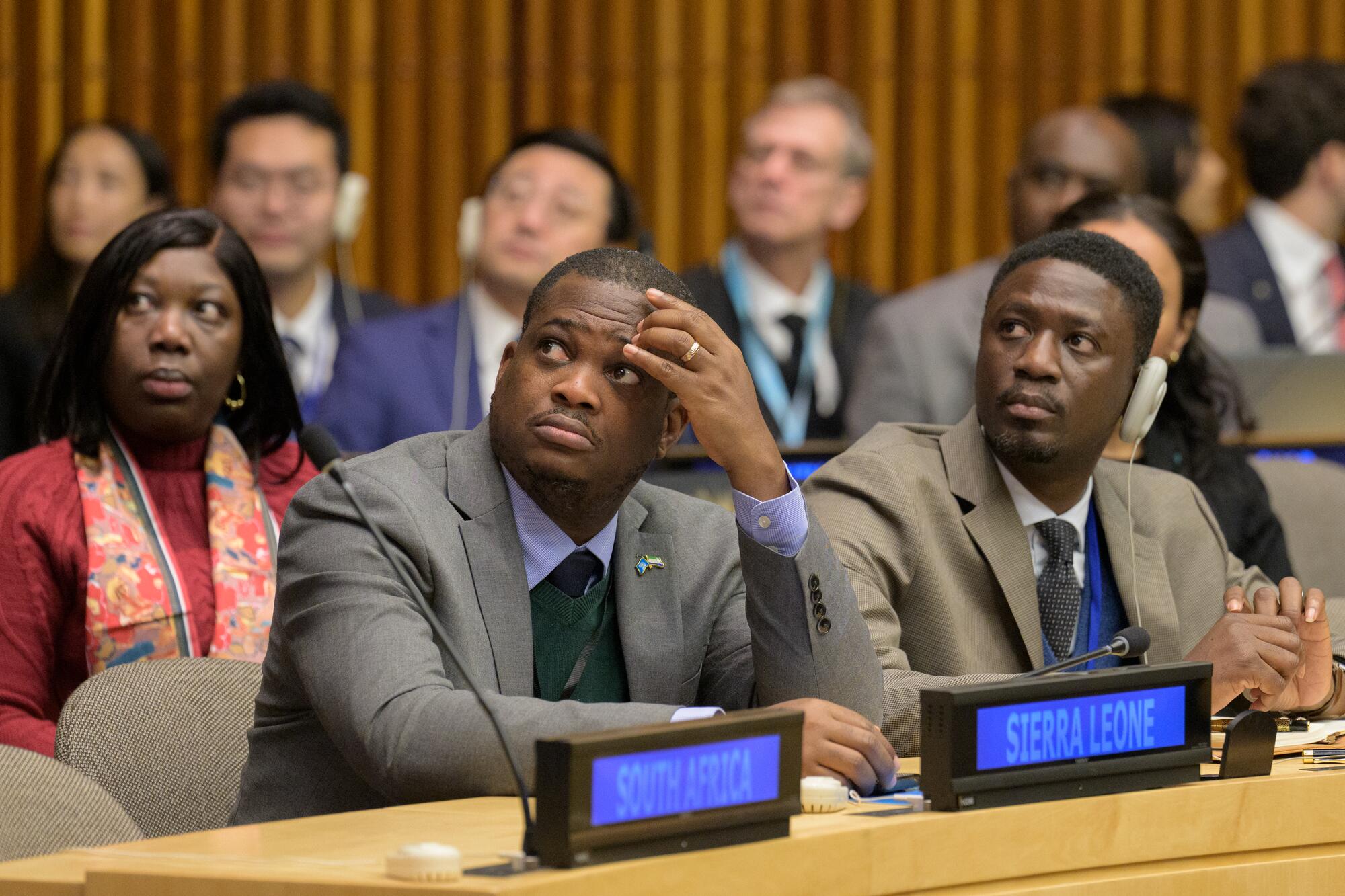 Participants attend the special meeting on the commemoration of the eightieth anniversary of the Economic and Social Council entitled “ECOSOC80: A Turning Point for Multilateralism”.