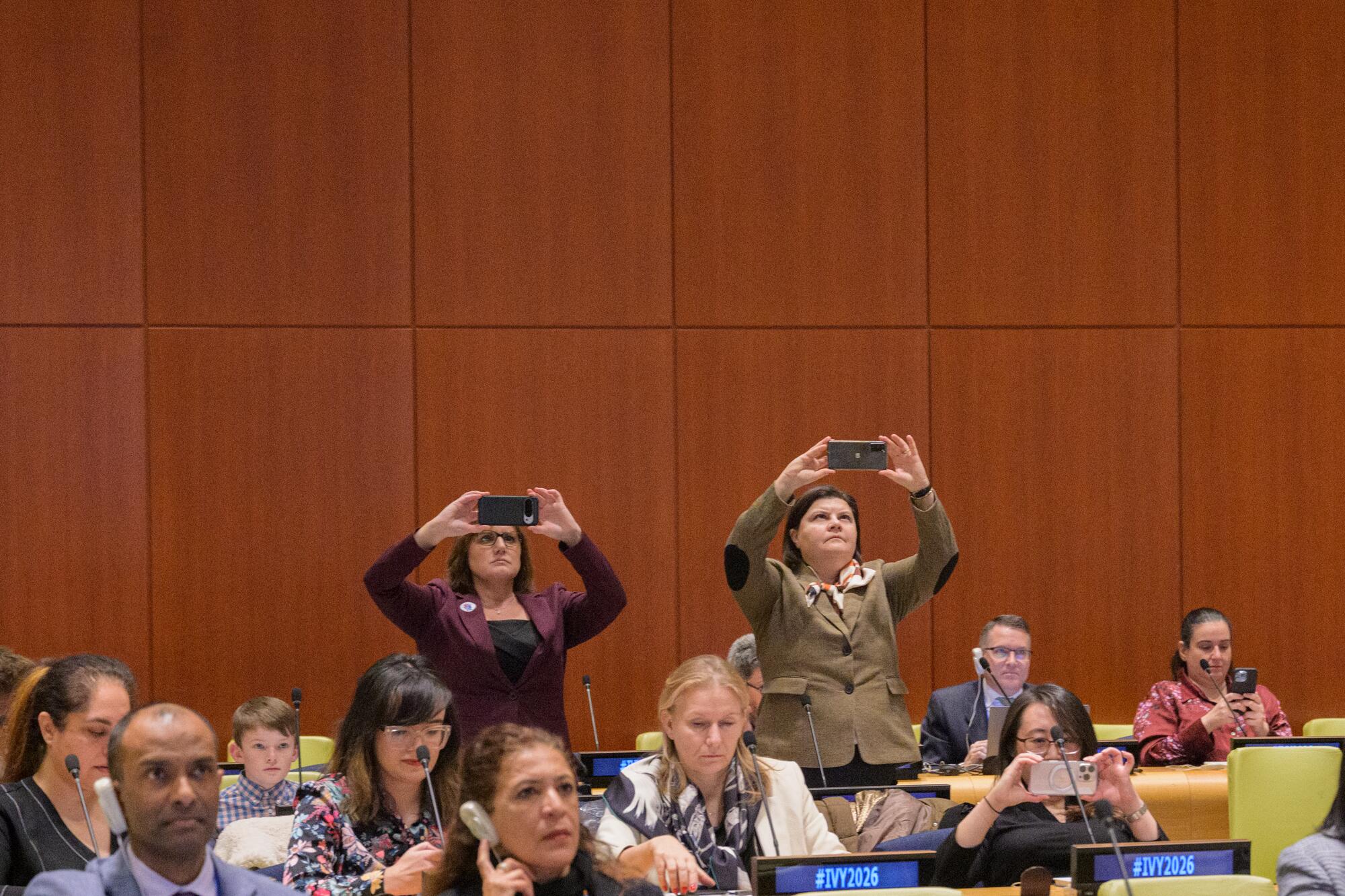 A view of participants attending the opening event for the International Year of Volunteers for Sustainable Development, 2026. 

The event is co-organised by Permanent Missions of Germany and Kazakhstan in collaboration with United Nations Volunteers.